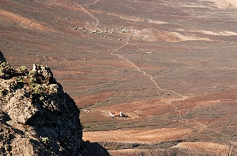 Widok z Pico de la Zarza na zachód